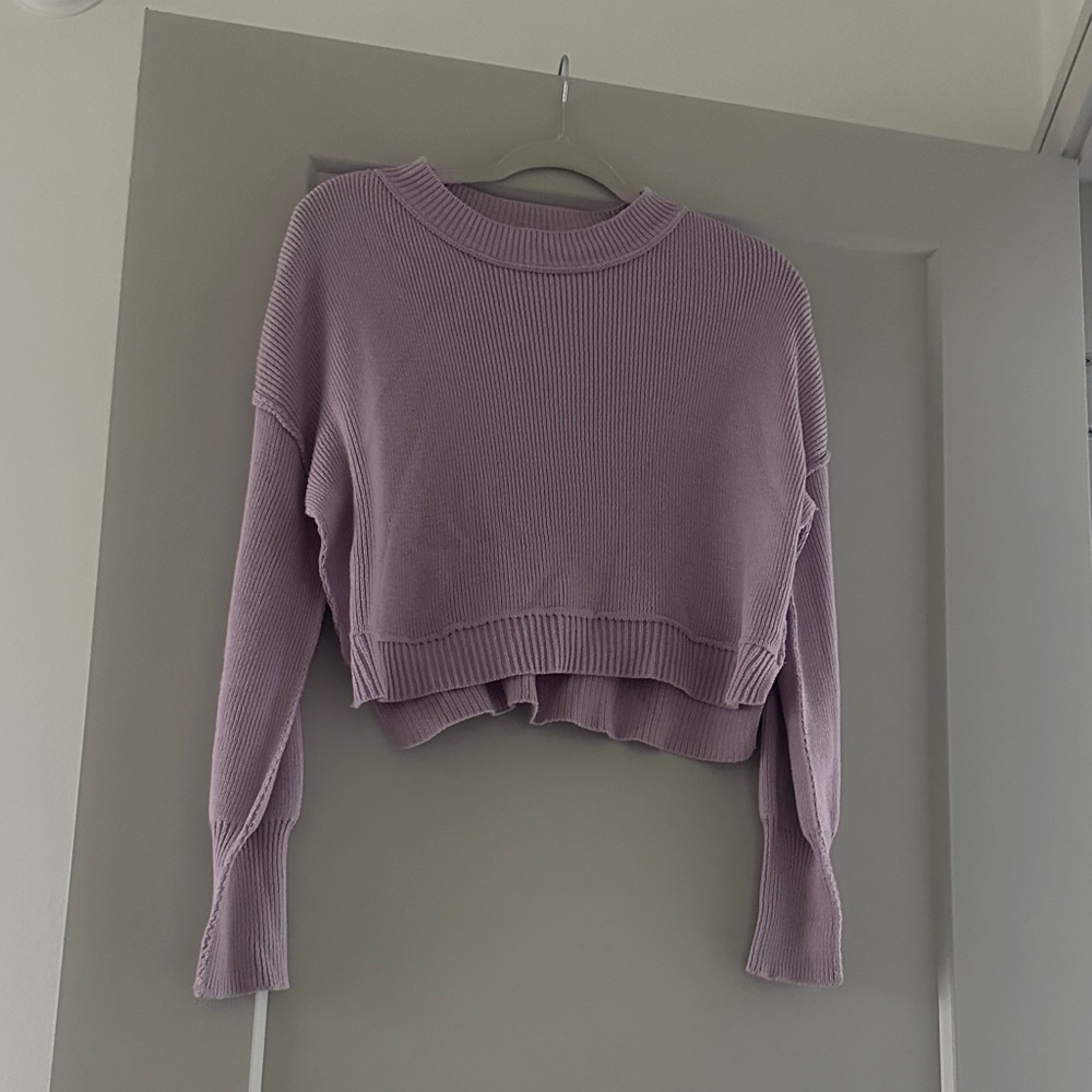 Pink Rose Lilac Knit Top